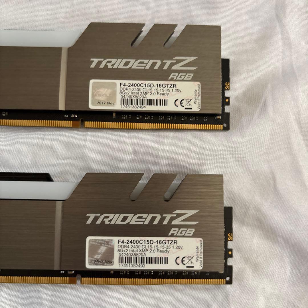 G.SKILL DDR4 メモリ 16GB 8GB×2 訳ありジャンク品