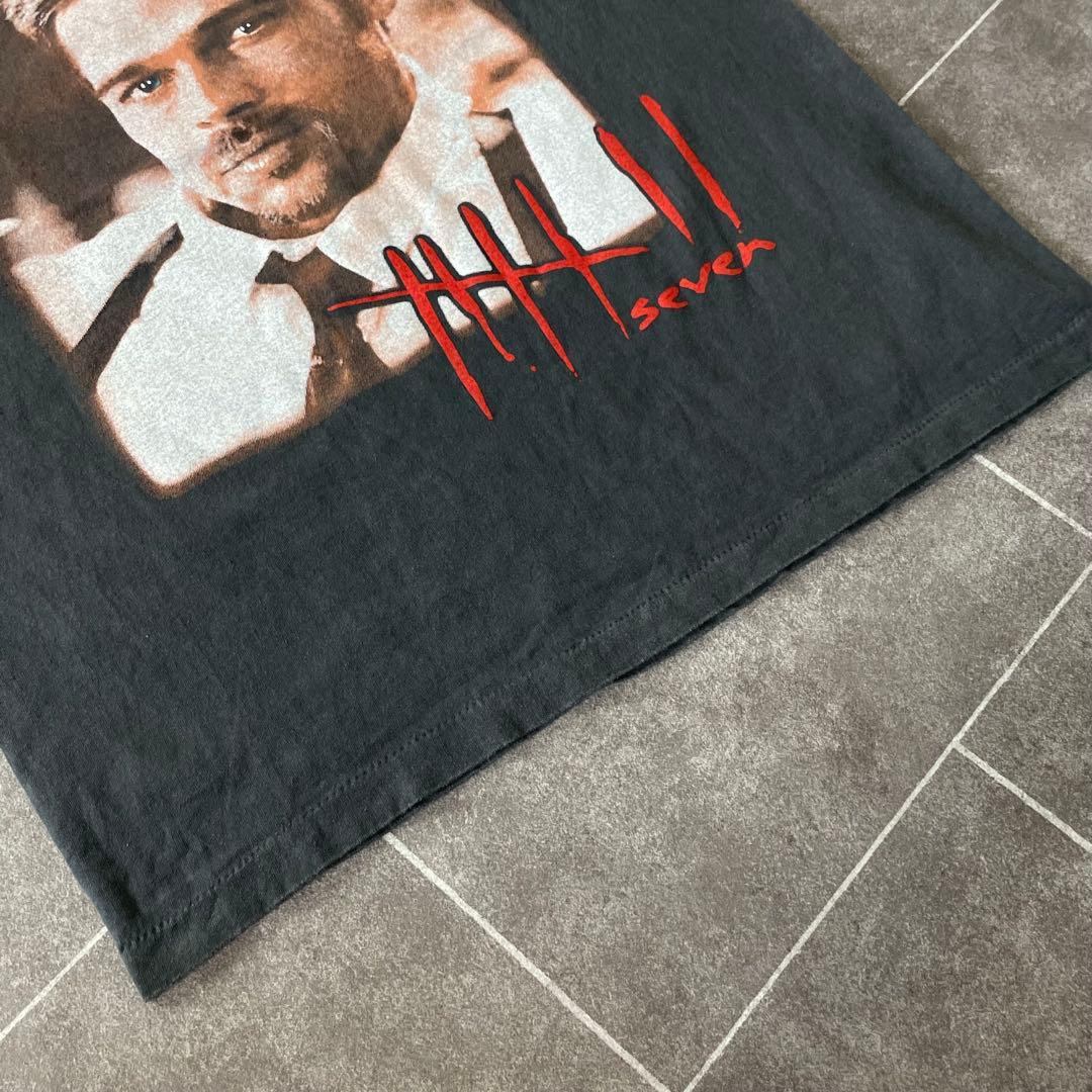 Seven セブン 映画 ブラッドピット S/S フェードTシャツ L