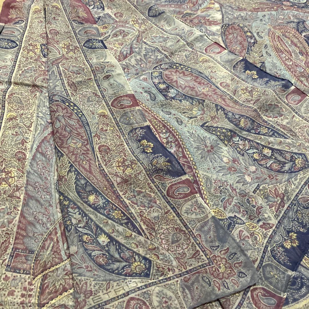 ETRO ペイズリー柄 大判シルクスカーフ