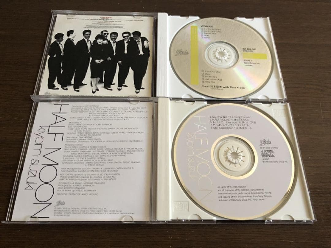 鈴木聖美 旧規格2タイトルセット「WOMAN」「HALF MOON」帯付属