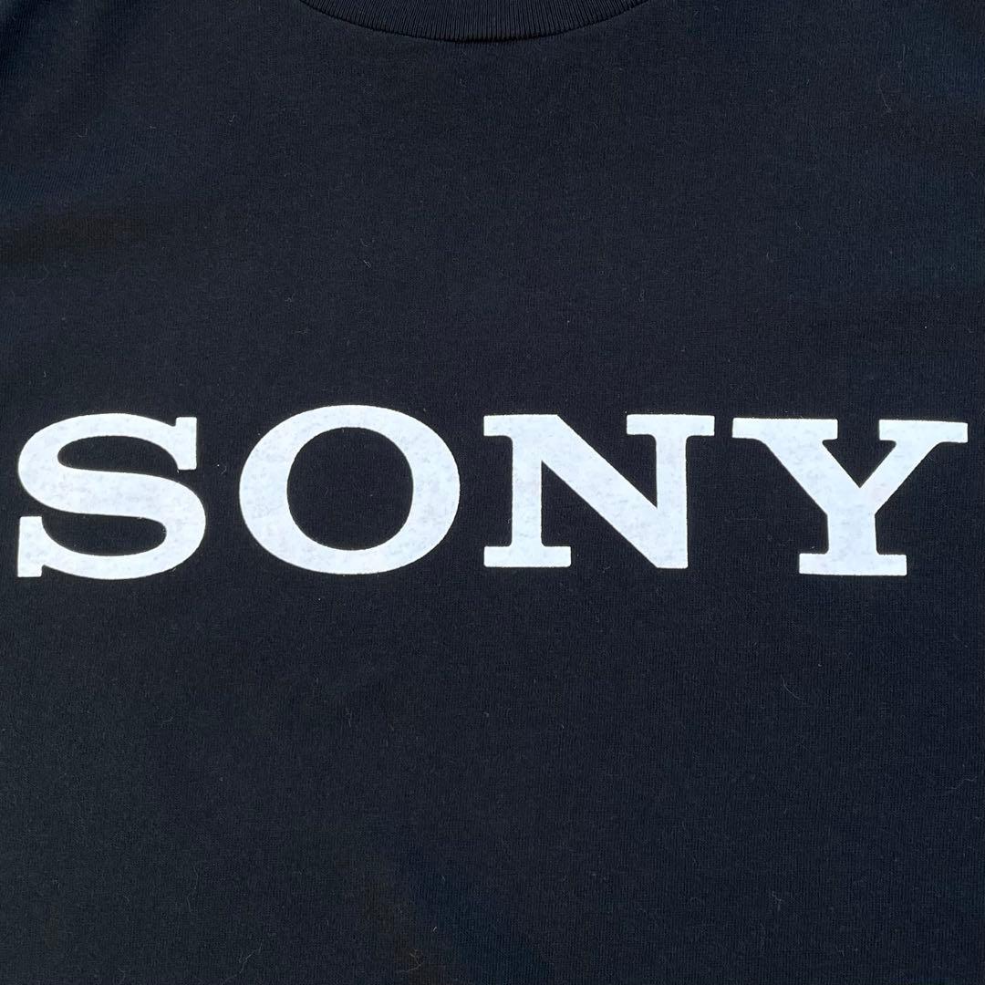 SONY モノクロ 黒 × 白 古着 Tシャツ
