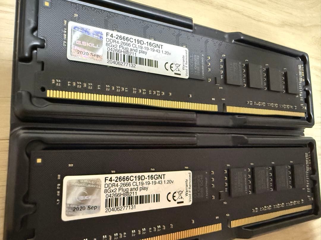 F4-2666C19D-16GNT DDR4 16GB メモリ 2666MHz
