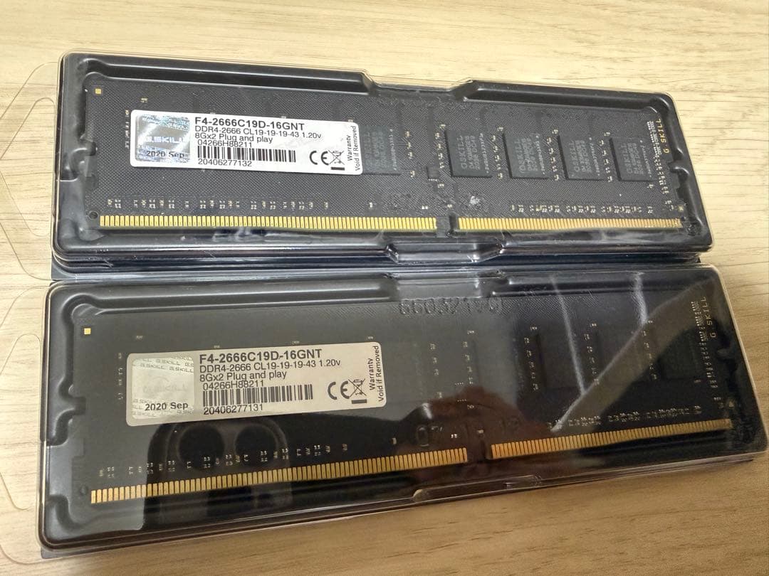 F4-2666C19D-16GNT DDR4 16GB メモリ 2666MHz