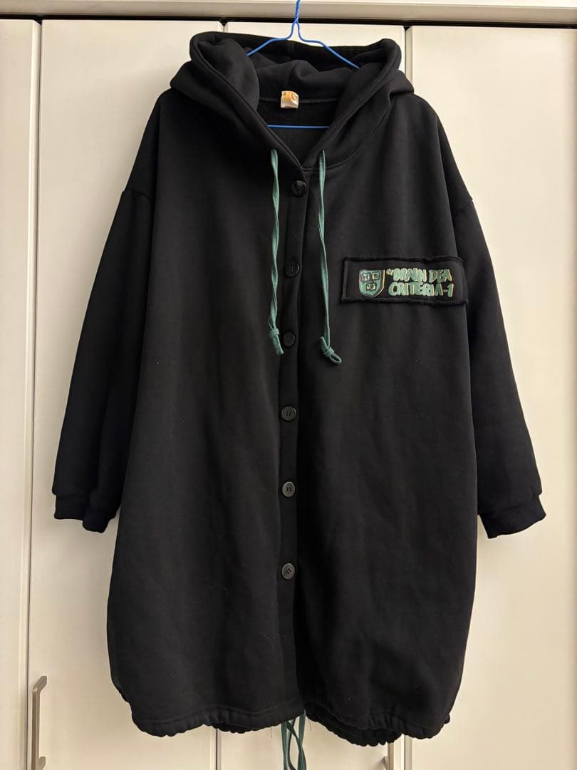 バックプリント オーバーサイズロングコート