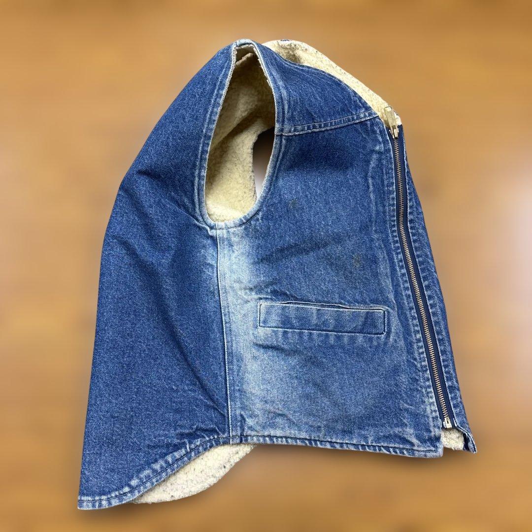 80'S CARHARTT 裏地ボア デニムベスト インディゴ USA製