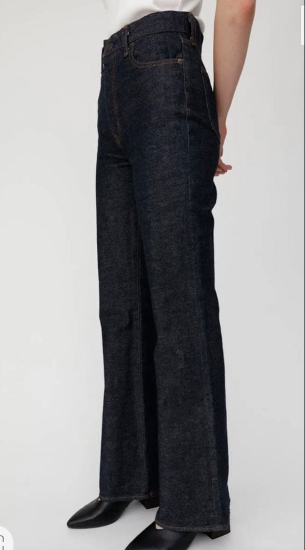 MOUSSY MVS FLARE フレアデニム ハイウェスト 日本製 24 赤耳