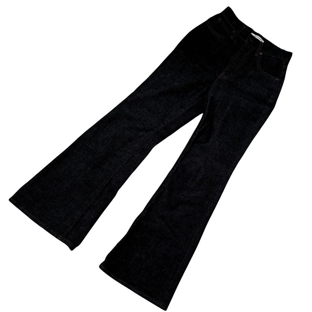 MOUSSY MVS FLARE フレアデニム ハイウェスト 日本製 24 赤耳