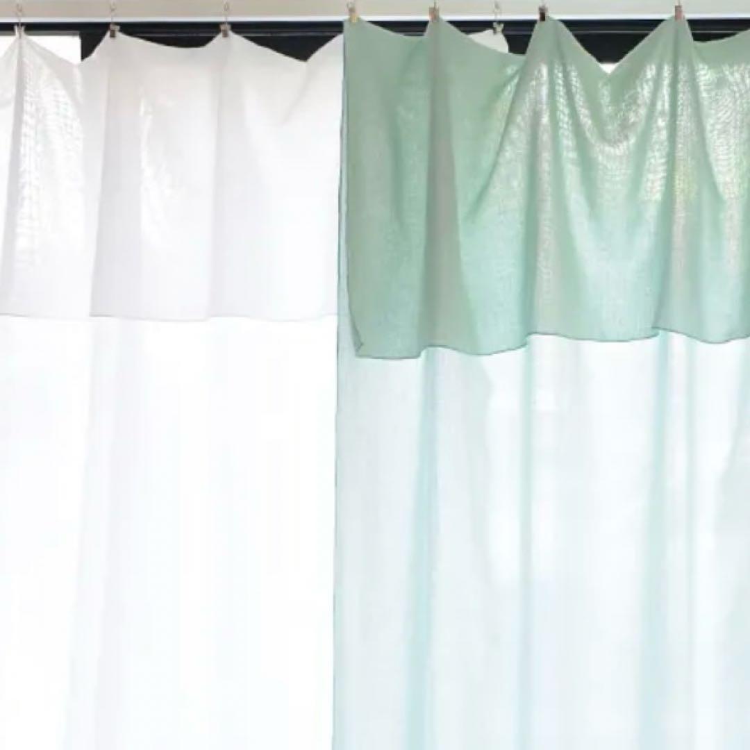 ieno textile 14-23 TOSS ミント ポリエステル　リネン