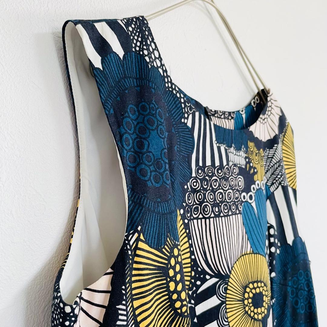 美品 マリメッコ marimekko シイルトラプータルハ ワンピース 花柄