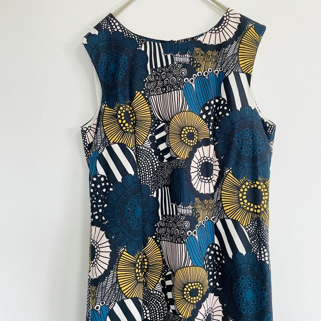 美品 マリメッコ marimekko シイルトラプータルハ ワンピース 花柄