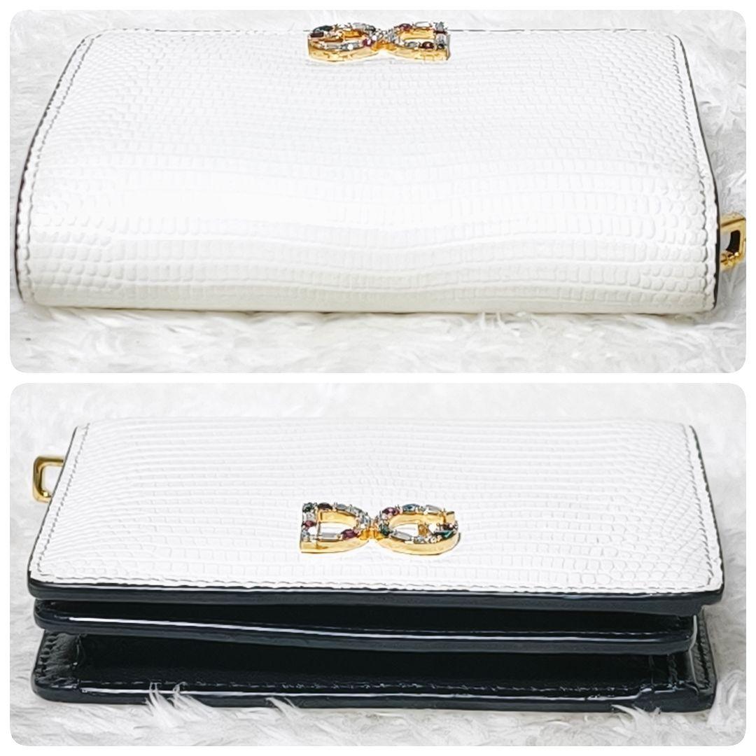 D&G ドルチェ&ガッバーナ ビジュー ラインストーン 二つ折り財布