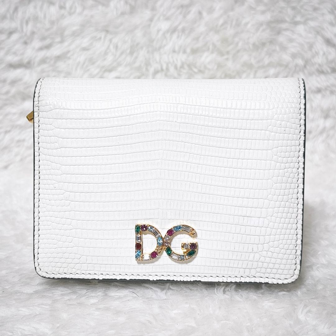 D&G ドルチェ&ガッバーナ ビジュー ラインストーン 二つ折り財布