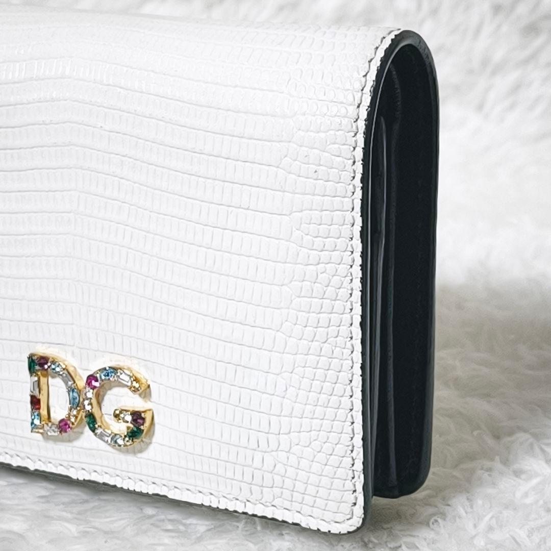 D&G ドルチェ&ガッバーナ ビジュー ラインストーン 二つ折り財布
