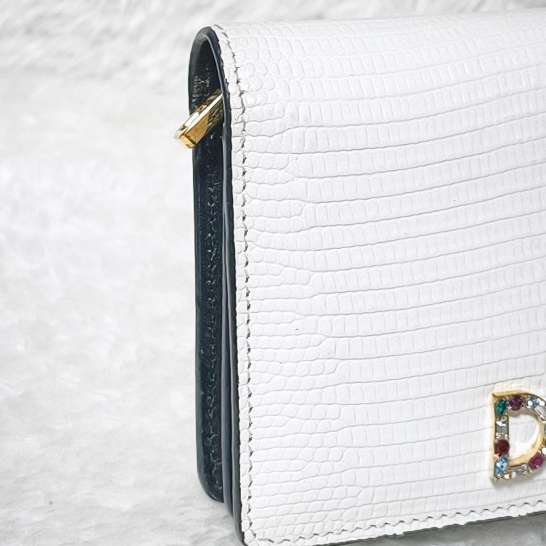 D&G ドルチェ&ガッバーナ ビジュー ラインストーン 二つ折り財布