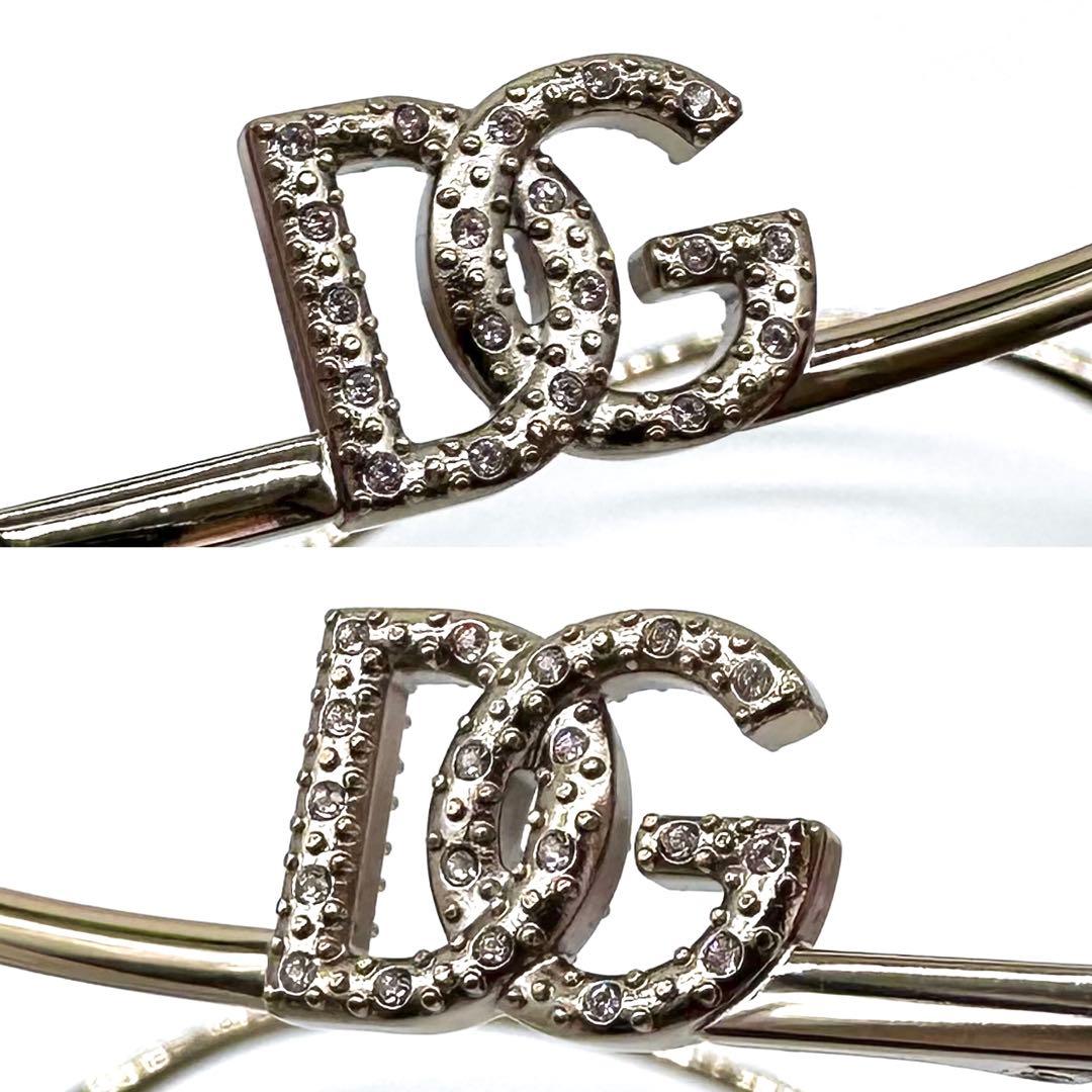 極美品✨DOLCE&GABBANA サングラス DGラインストーン ピンク系