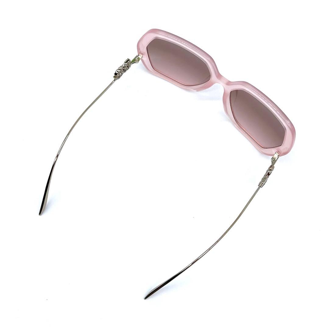 極美品✨DOLCE&GABBANA サングラス DGラインストーン ピンク系