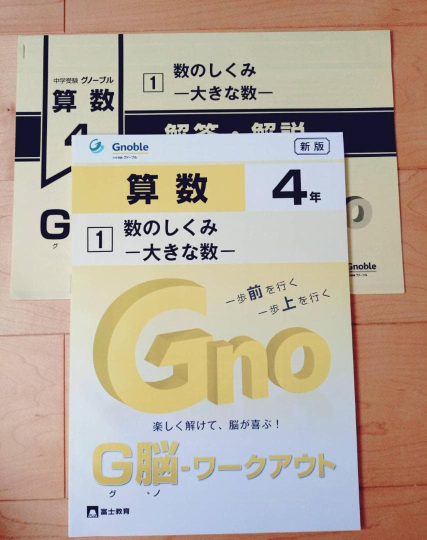 中学受験　グノーブル　G脳ワークアウト 算数 4年生 全30冊セット