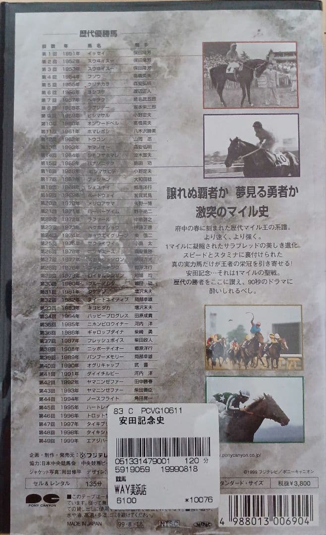 オークス史1・安田記念史 VHS