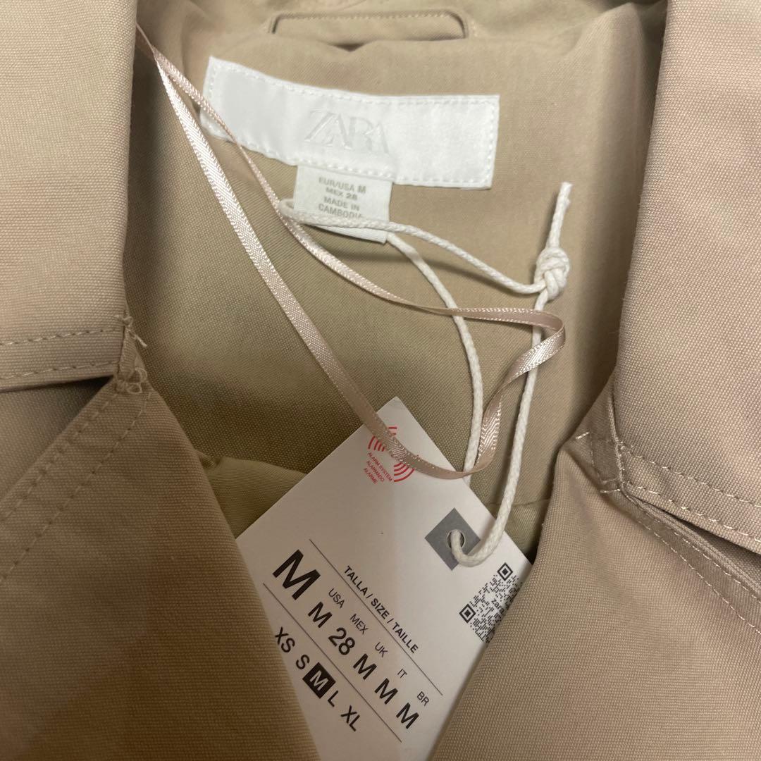 ZARA ショートトレンチコート ショルダーパッド付き M 完売品