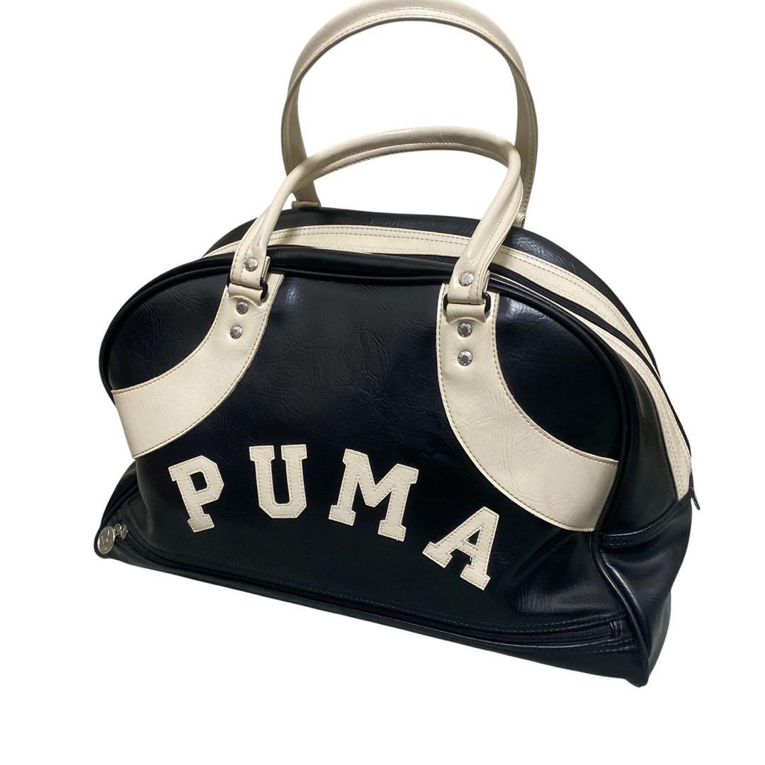 90s プーマ PUMA ボストンバック エナメル レトロ オールドプーマ