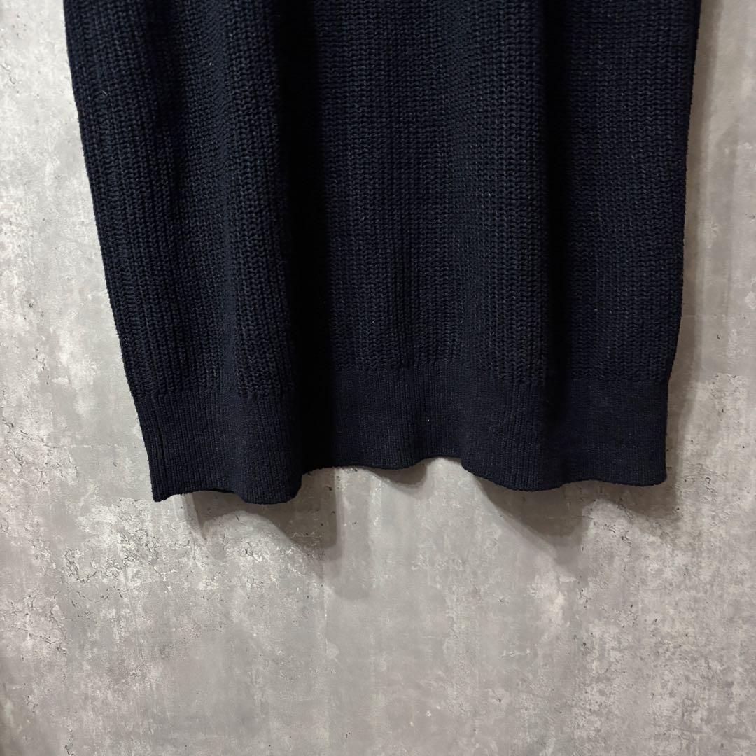 【美品】23区 シルクリネン ロングカーディガン ネイビー　46
