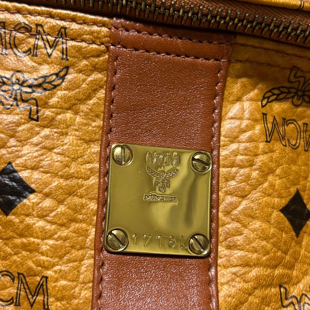 MCM エムシーエム　モノグラム レザー　ウエストポーチ　ボディバッグ