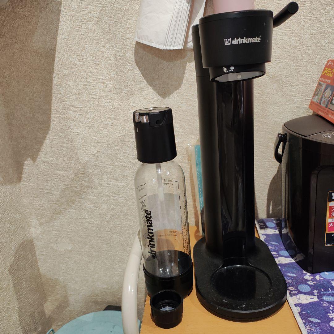 drinkmate 炭酸水メーカー ボトル付き ブラック