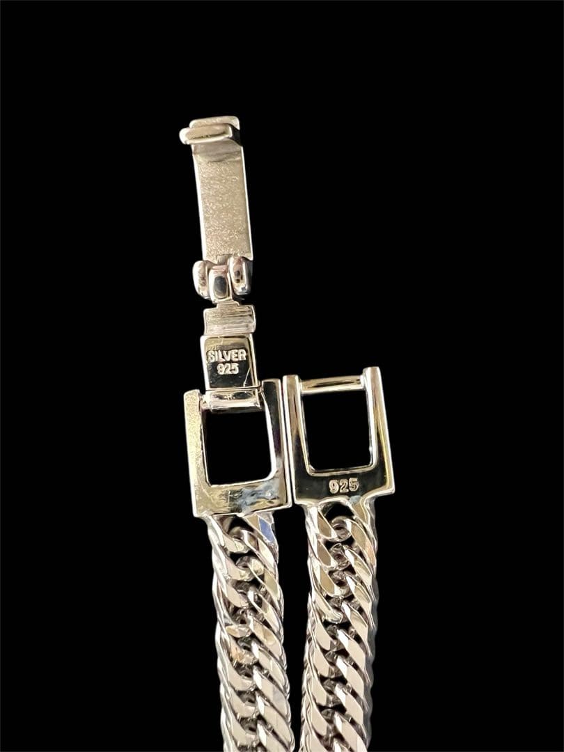シルバー925 12面トリプルカット 喜平ネックレス 50cm 超輝いてます✨