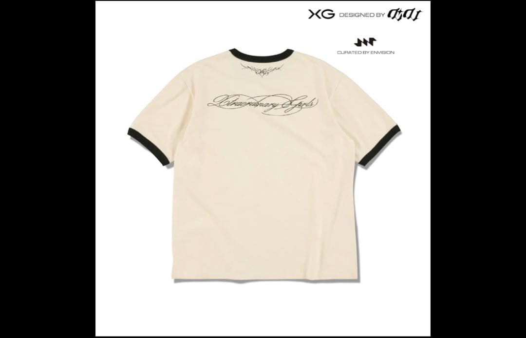 XG x DIDU ENG Ringer Tシャツ　ベージュ L グッズ