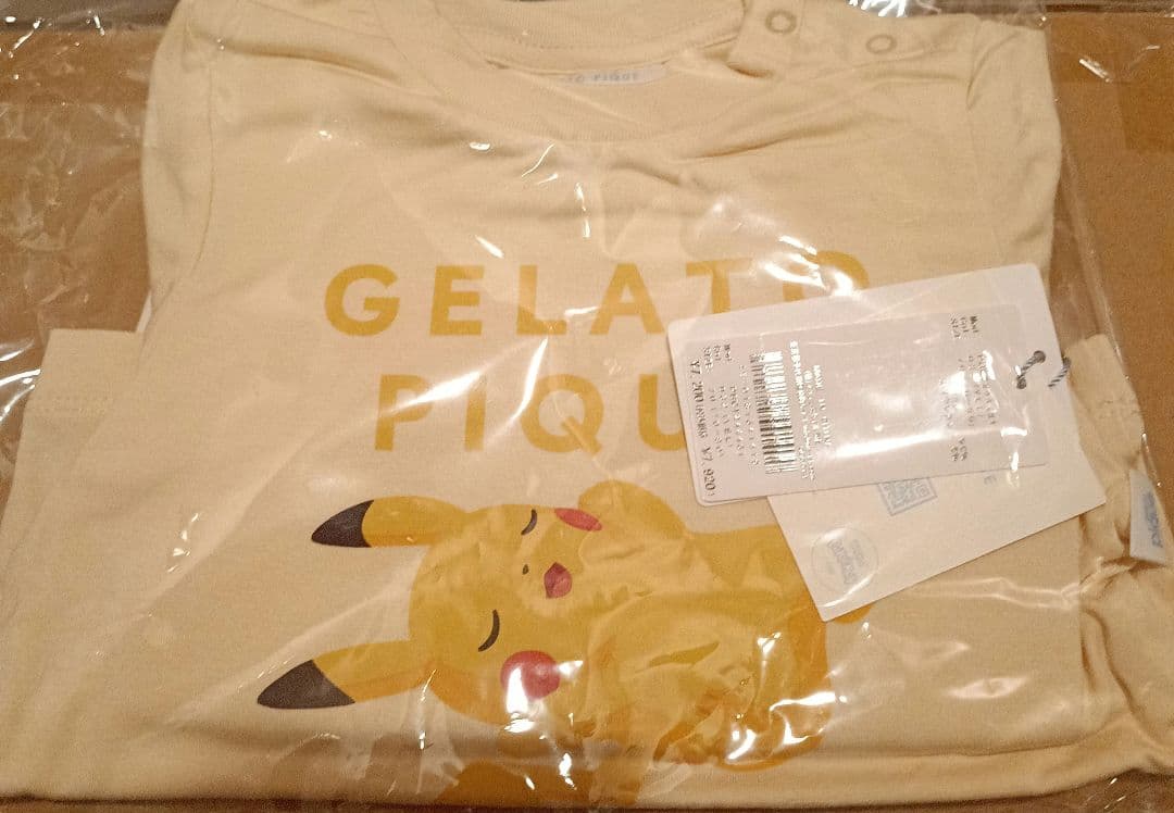 ジェラートピケ　ポケモンコラボ 接触冷感 ベビー70サイズ　ピカチュウ　新品