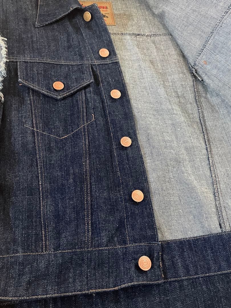 KADOYA カドヤ デニムベスト レザー