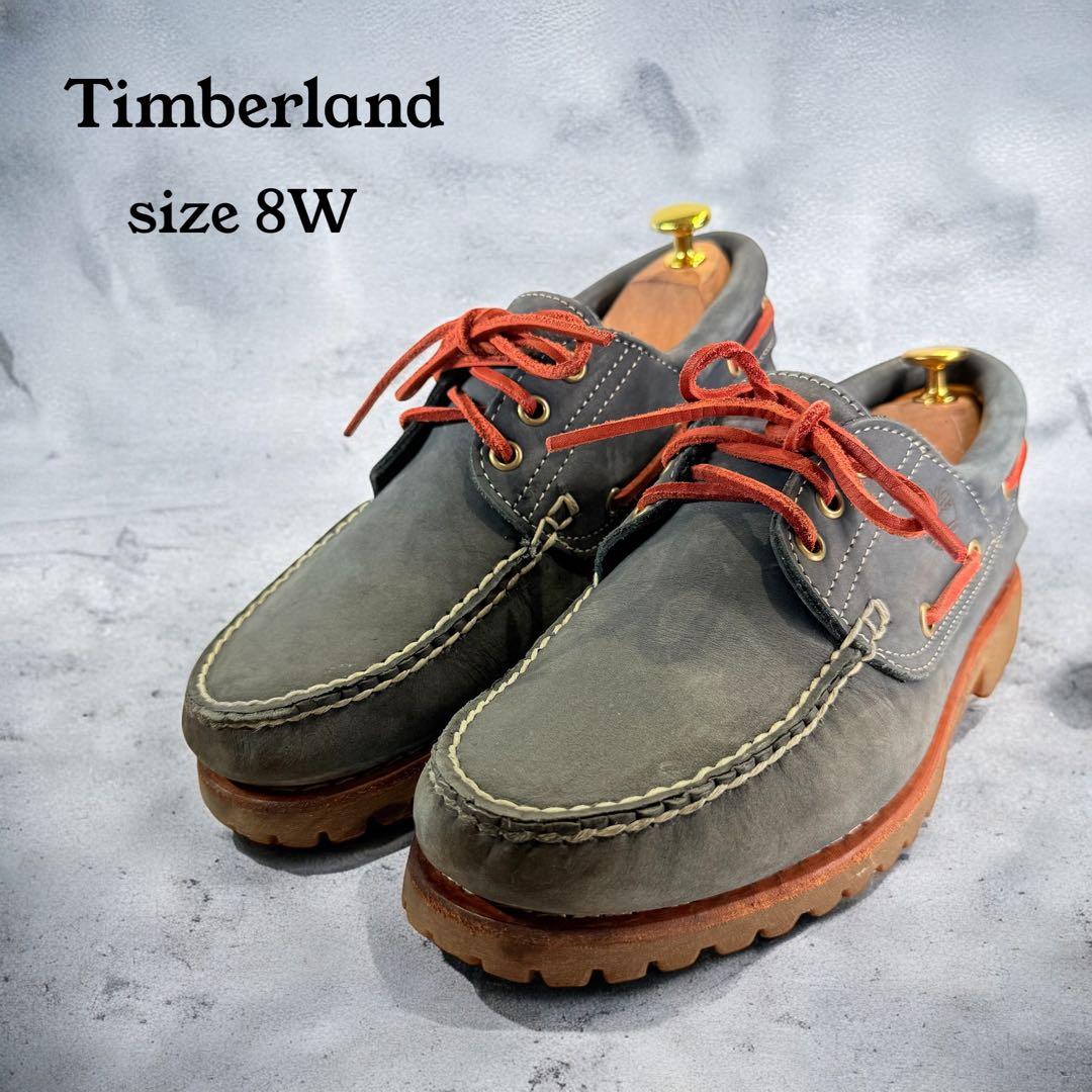 Timberland（W8）3eye Classic Lug デッキシュー紺