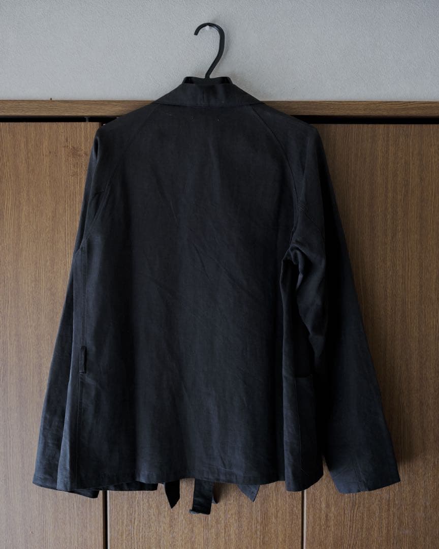 AURALEE WASHED LINEN BELTED JACKET ジャケット