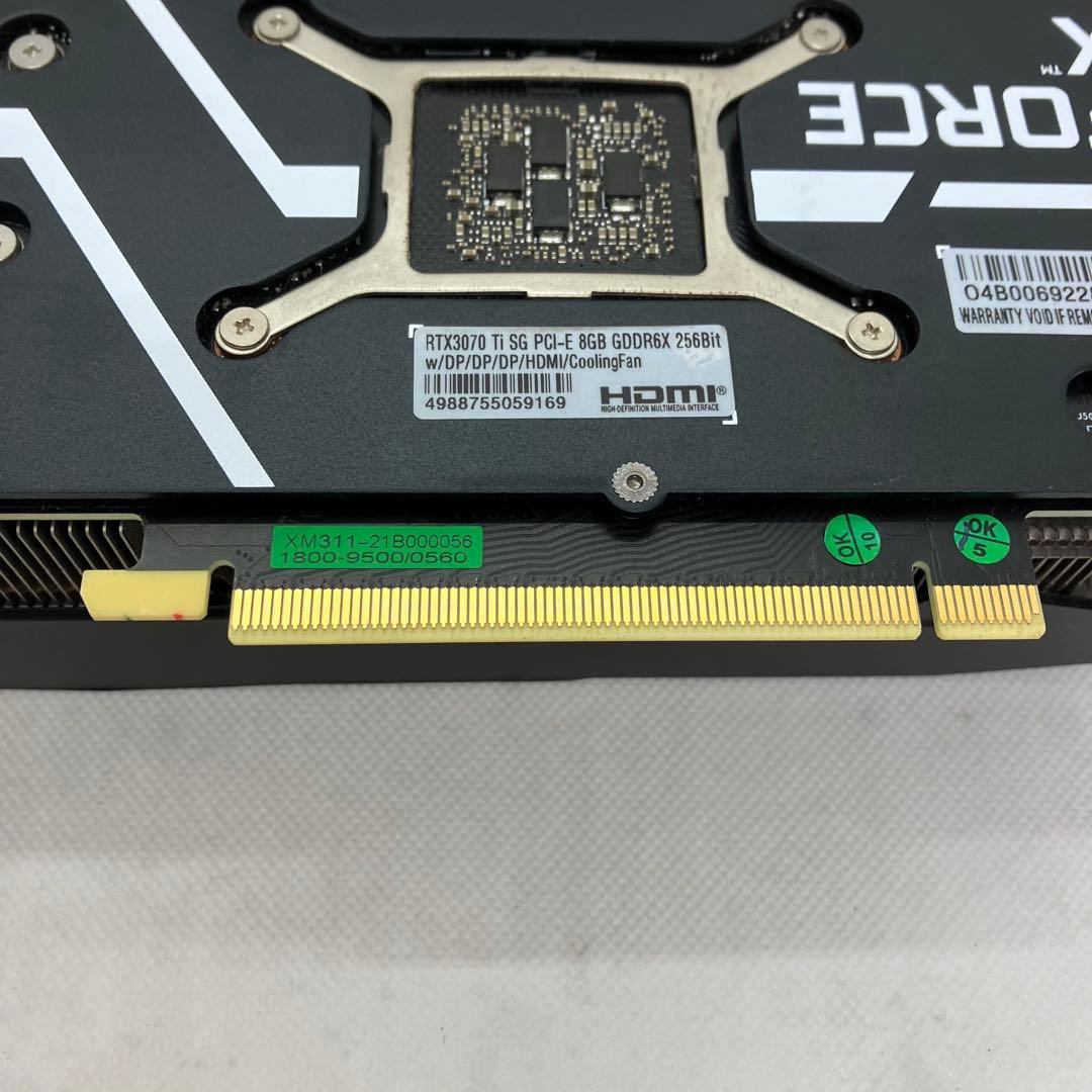 グラフィックボード・グラボ・ビデオカード GALAKURO GAMING RTX 3070 Ti E8GB 157
