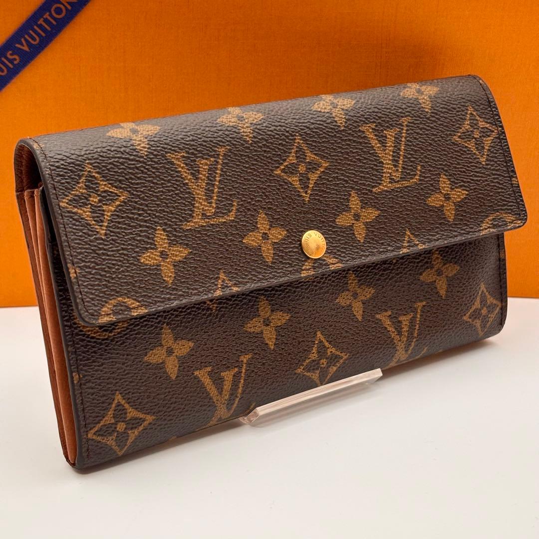 良品訳あり✨ルイヴィトン✨モノグラム✨ポシェットポルトモネクレディ 長財布