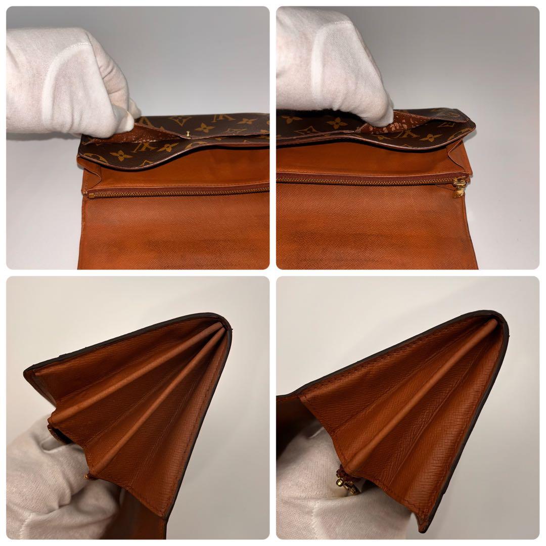 良品訳あり✨ルイヴィトン✨モノグラム✨ポシェットポルトモネクレディ 長財布