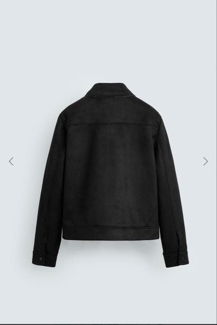 ZARA フェイクスエードレギュラーフィットジャケット　M