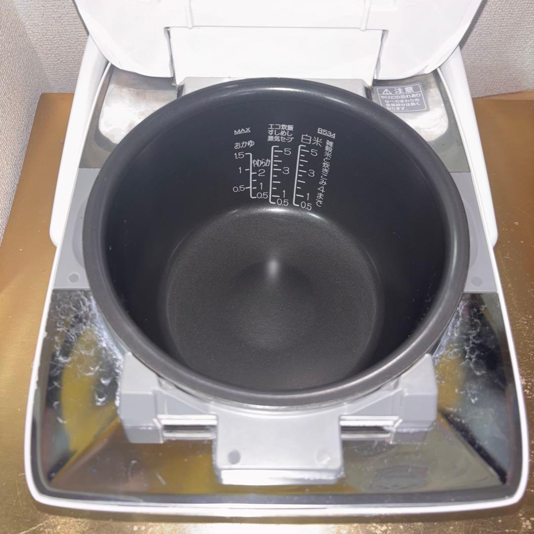 【美品】象印 炎舞炊き NW-KB10 雪白色 圧力IH炊飯ジャー 動作確認済