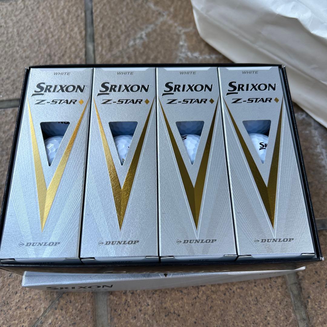 Srixon Z-STAR ダイヤ ホワイト ゴルフボール　２ダース
