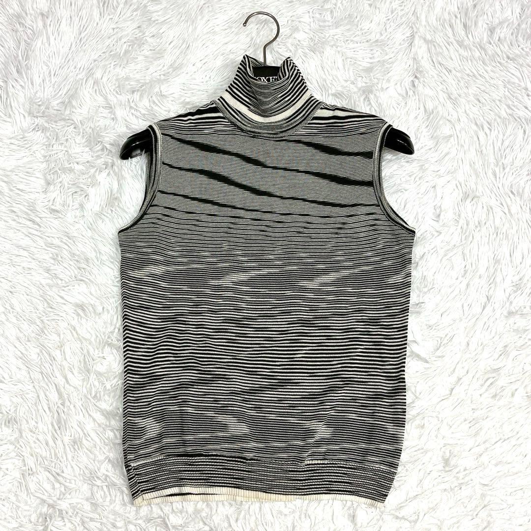 美品★MISSONI★モノトーンボーダー アンサンブル 白黒 サイズ42 M～L