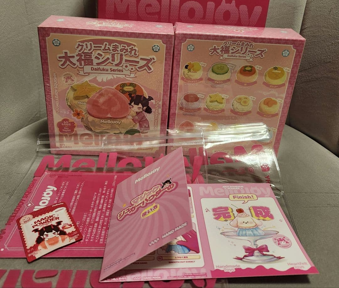 Mellojoy メロジョイ　スクイーズ　大福　未開封　シュリンク付き 2個