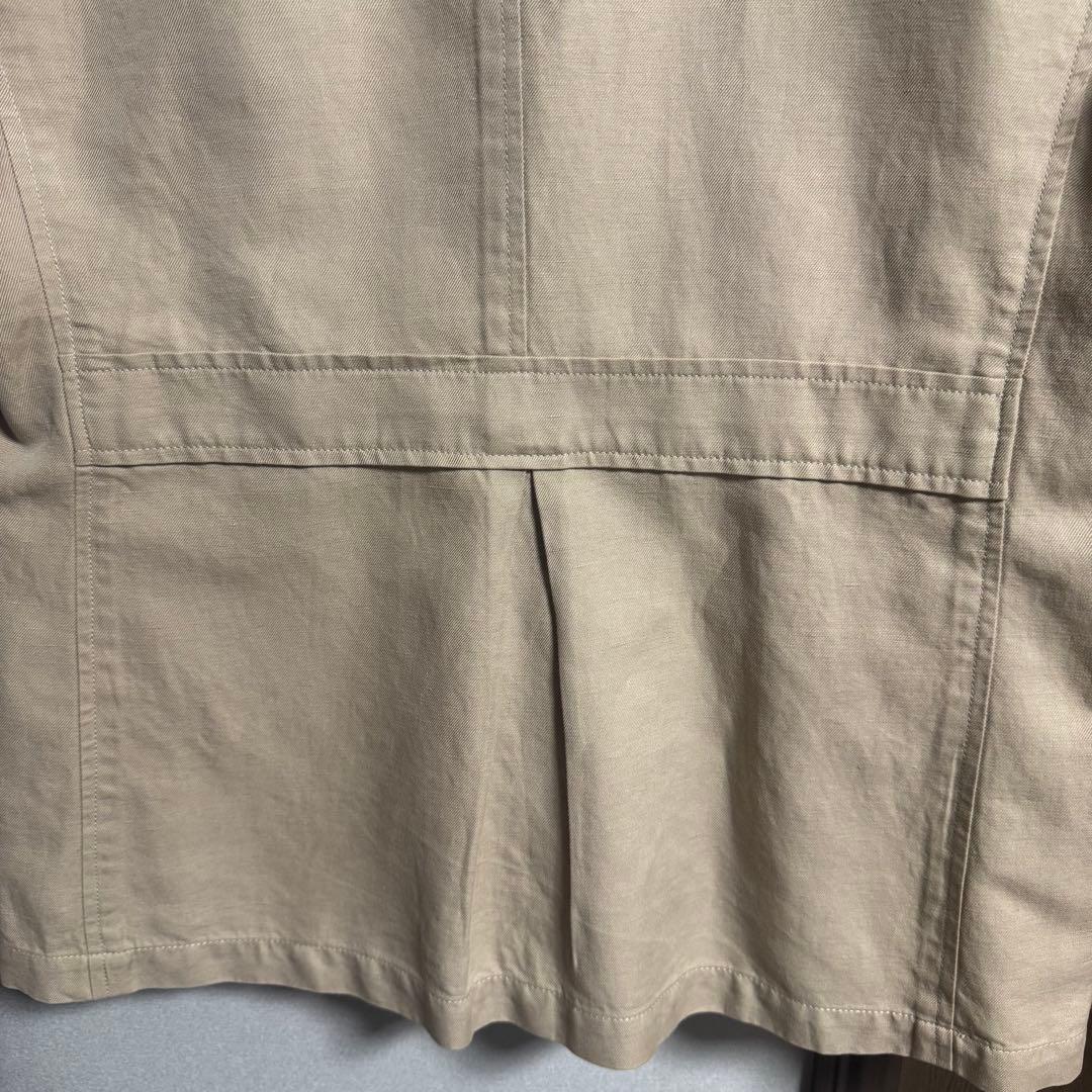 【美品】LARDINI サファリジャケット 48 ベージュ 伊製
