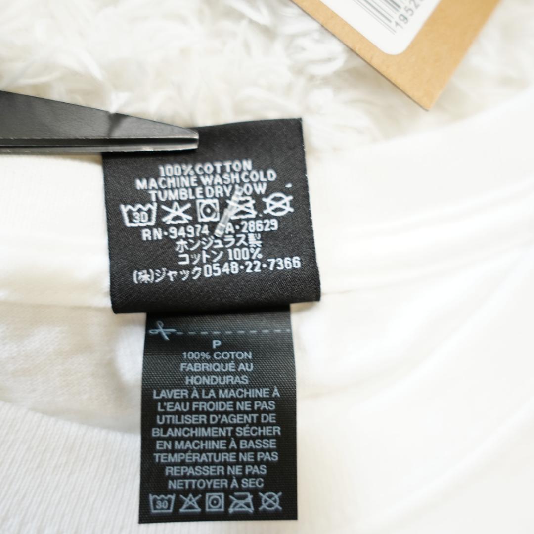 【新品タグ付】STUSSY　ステューシー　ストックロゴ半袖Tシャツ　白　Sサイズ