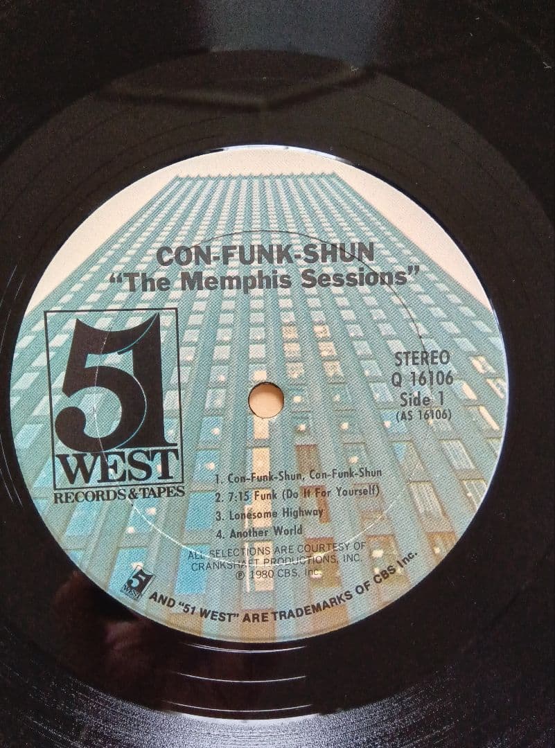 CON−FUNK−SHUN/THE−MEMPHIS−SESSIONS/LP。