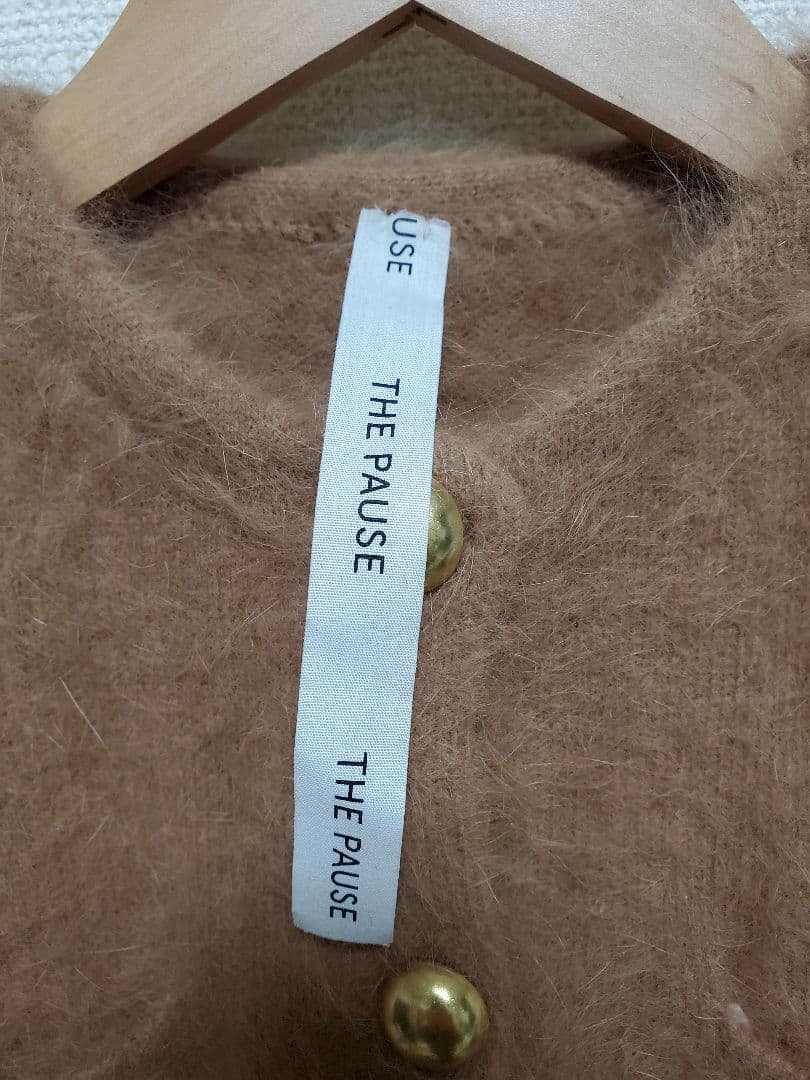 ウィムガゼット THE PAUSE ファーニットクロップドカーディガン
