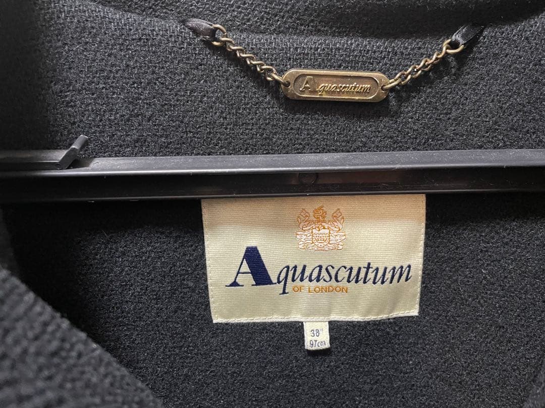 【最終値下】 Aquascutum ダッフルコート 38 黒
