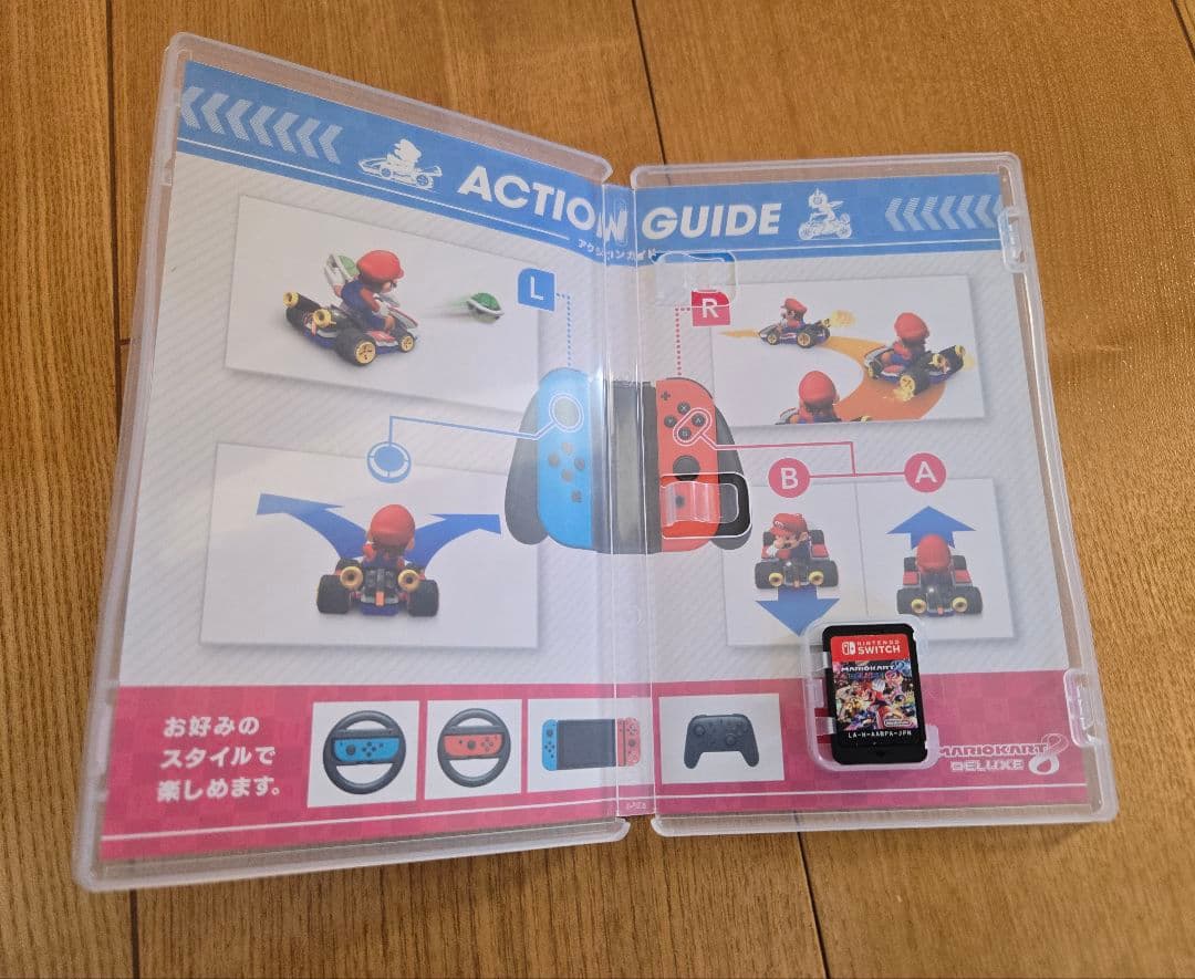 Switch マリオカート8 デラックス　ソフト本体　ハンドルセット