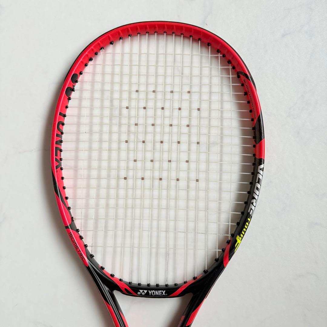 美品 YONEX VCORE Tour F 93 G3 テニスラケット 赤黒