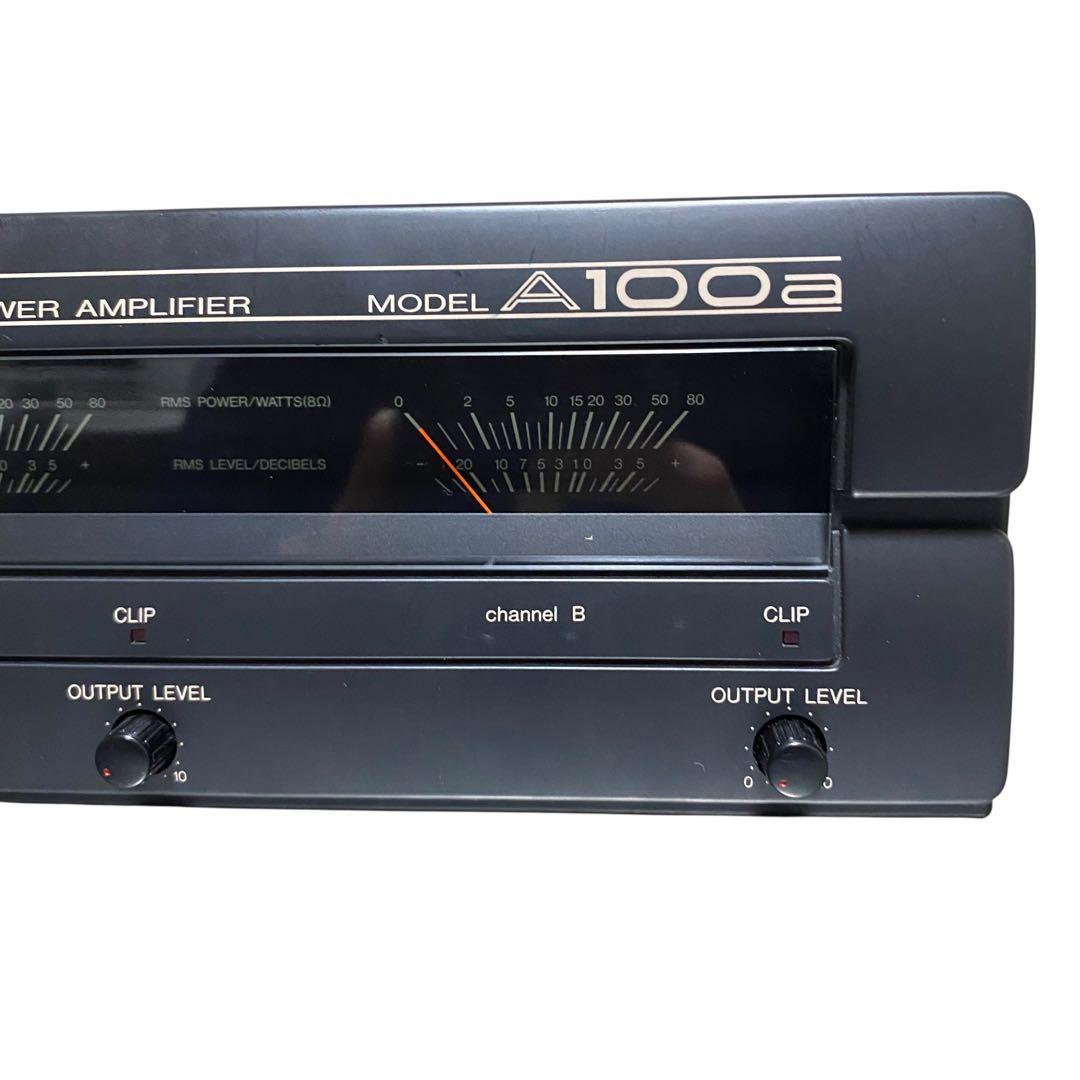 【動作品】YAMAHA パワーアンプ　A100a ステレオパワーアンプ