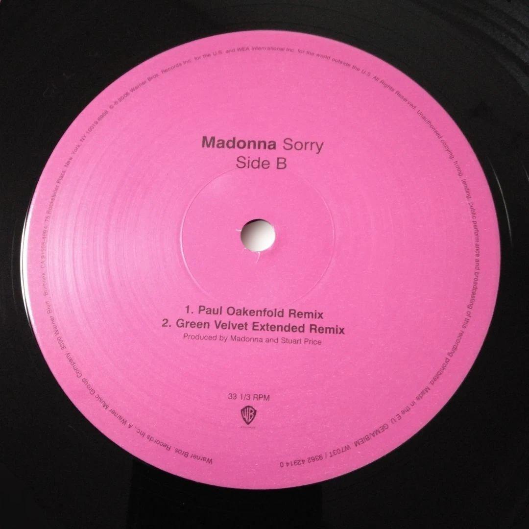 US盤 2LP Madonna hung up レコード おまけ付き Sorry